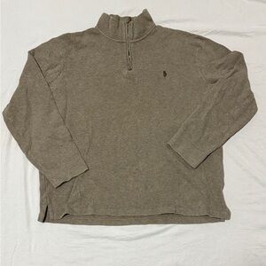 Ralph Lauren Men's Brown Half-Zip Sweater/jumper